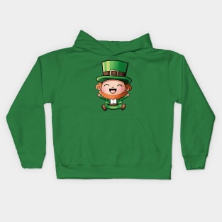 Cute Cartoon Leprechaun Kids Hoodie